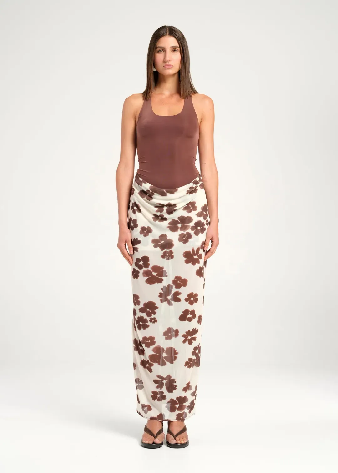 Benni Piper Maxi Dress in Coco Blossum Size AU14  for rent on The Volte - main image