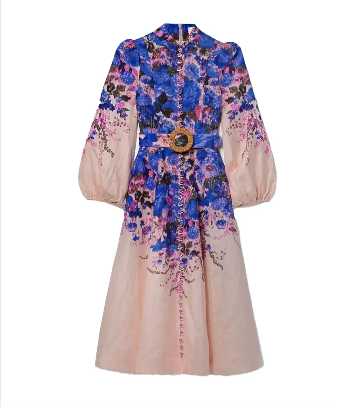 High Tide Buttoned Midi Dress by Zimmermann for rent on The Volte - main image