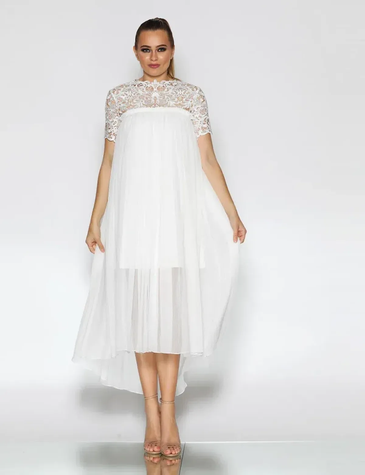 Jadore Michelle Dress White Size 10 for rent on The Volte - main image
