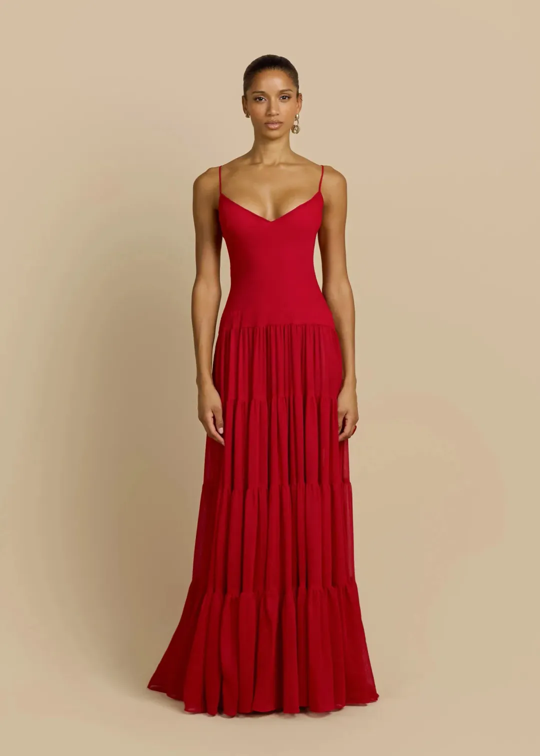 ARCINA ORI DELPHINA DRESS RED SIZE 8 for rent on The Volte - main image