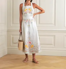 Zimmermann Carnaby Embroidered Dress White Size 2 / AU 12  for rent on The Volte - image 2