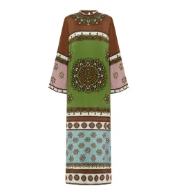 Alémais	Contina Silk Midi Dress Multi Size 10 for rent on The Volte - image 2