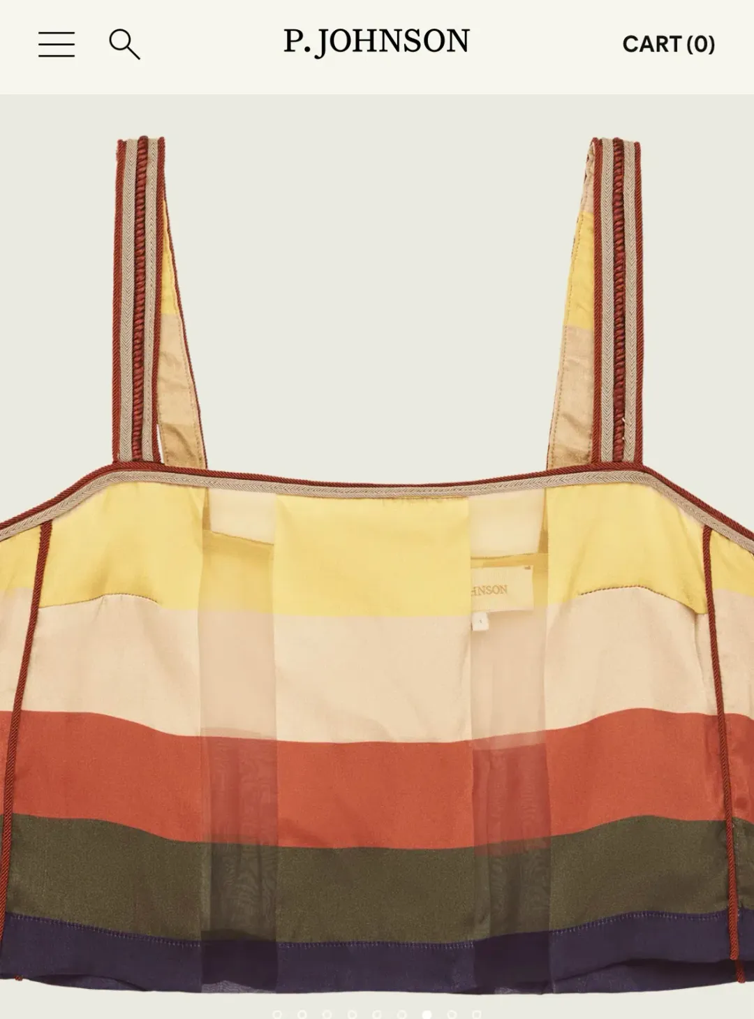 P JOHNSON Bebe top 0  for rent on The Volte - main image