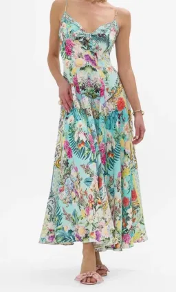 Camilla Long Dress With Tie Front Gardens Of Queluz Size S (10) for rent on The Volte - image 1