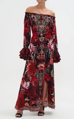 Camilla Drop Shoulder Split Dress Sisterhood Of The Rose Size S (10) for rent on The Volte - image 1