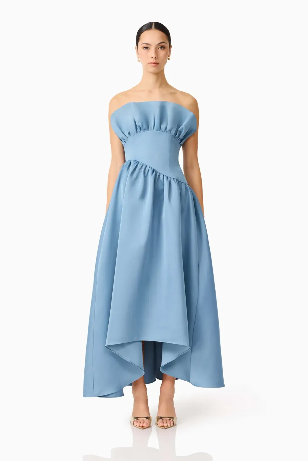 Elliatt Laurel sleeveless maxi dress in steel blue size M (10)  for rent on The Volte - main image