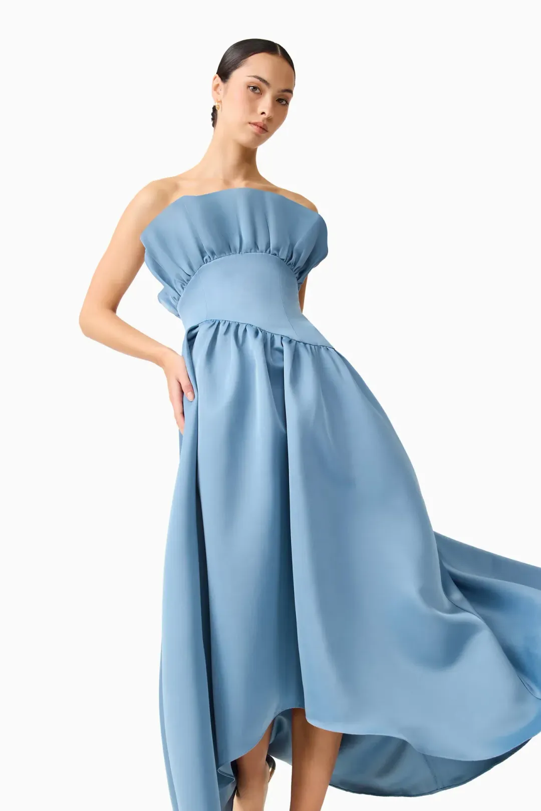Elliatt Laurel sleeveless maxi dress in steel blue size M (10)  for rent on The Volte - main image