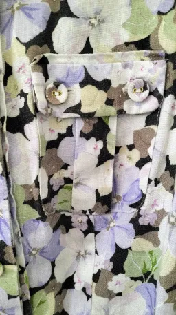 Zimmermann Ninety Six Shirt Dress Pansy prints Size 0 AU8 US 4 IT 40 FR 36 for rent on The Volte - image 9