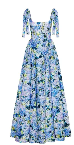 Milla Blue Hydrangea Strapped Maxi Dress size 10/M for rent on The Volte - image 2