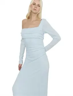 Sovere ALIGN ONE SHOULDER DRESS Glacier Size 10 for rent on The Volte - image 4