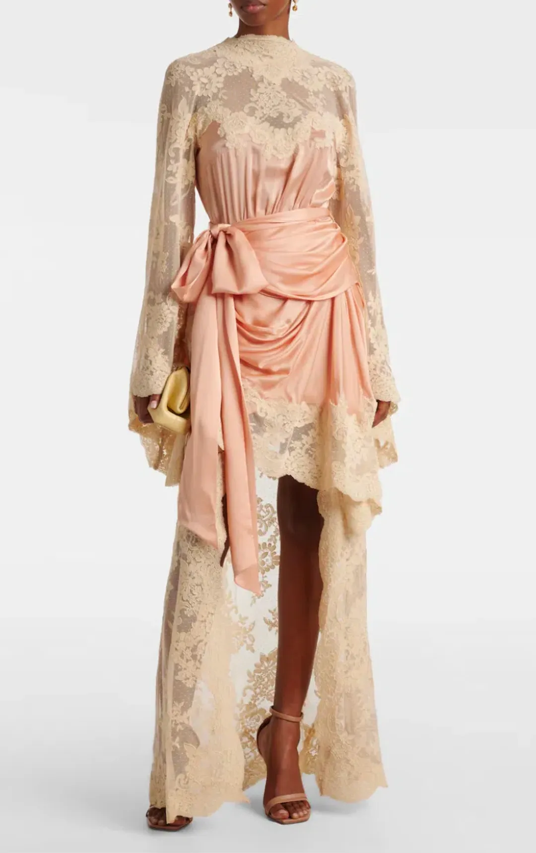 Zimmermann HYPNOTIC SATIN DRAPE DRESS, Size 0P/ AU 6 for rent on The Volte - main image