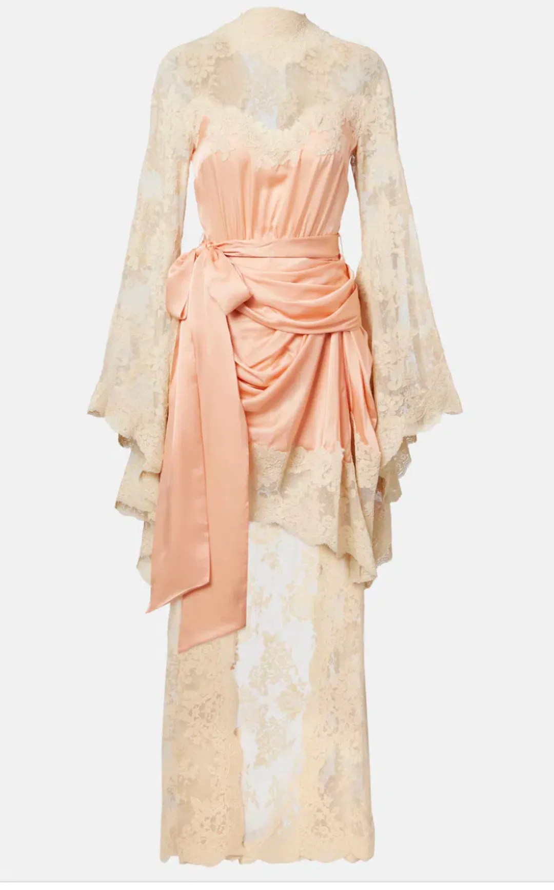 Zimmermann HYPNOTIC SATIN DRAPE DRESS, Size 0P/ AU 6 for rent on The Volte - main image