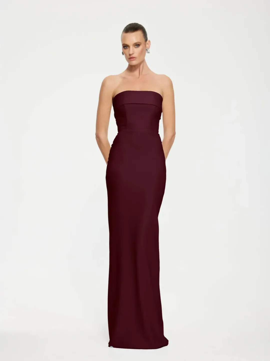 Effie Kats - MONROE GOWN - Wine - Size XS (6) for rent on The Volte - main image