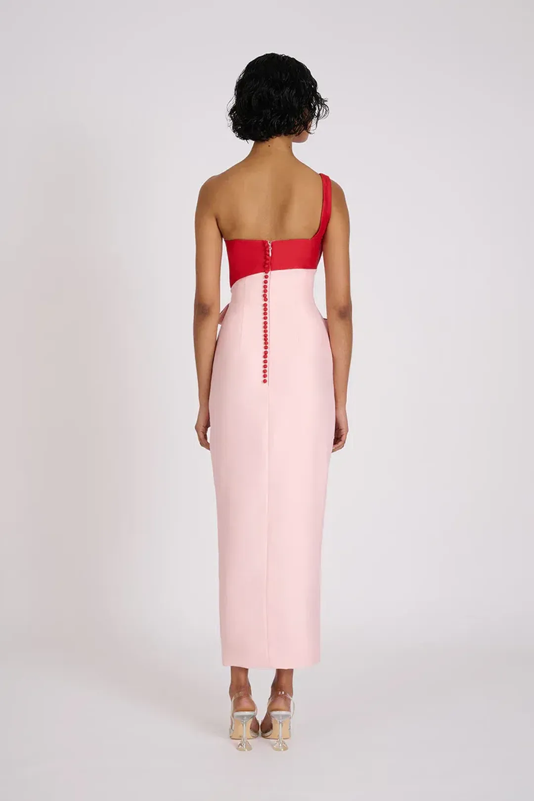 ELIYA THE LABEL CARTIA MIDI DRESS PINK/RED SIZE XS / AU6 for rent on The Volte - main image