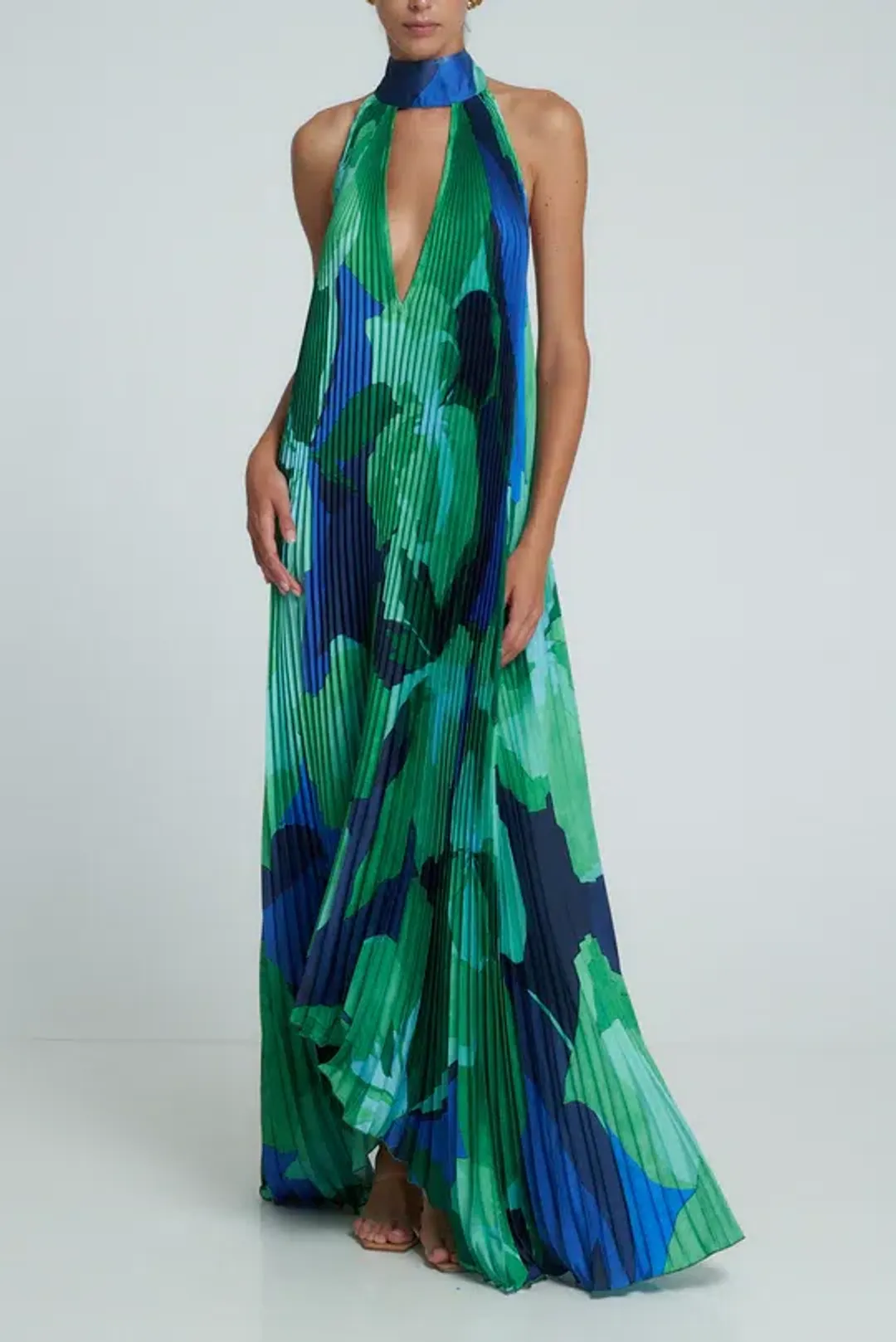 L'idee Opera Gown in Capri Green Size 8 for rent on The Volte - main image
