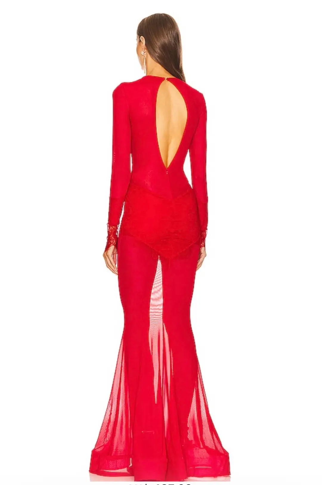 x REVOLVE Martin Gown in Red for rent on The Volte - main image