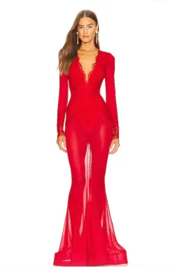 x REVOLVE Martin Gown in Red for rent on The Volte - image 1