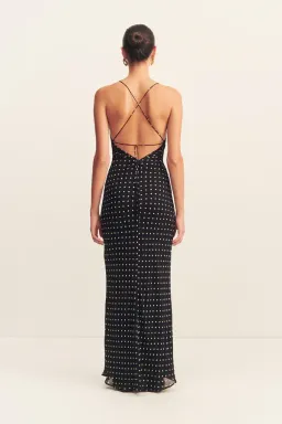 Shona Joy Houston Lace Back Maxi Dress / Polka dot / Size 16 for rent on The Volte - image 3