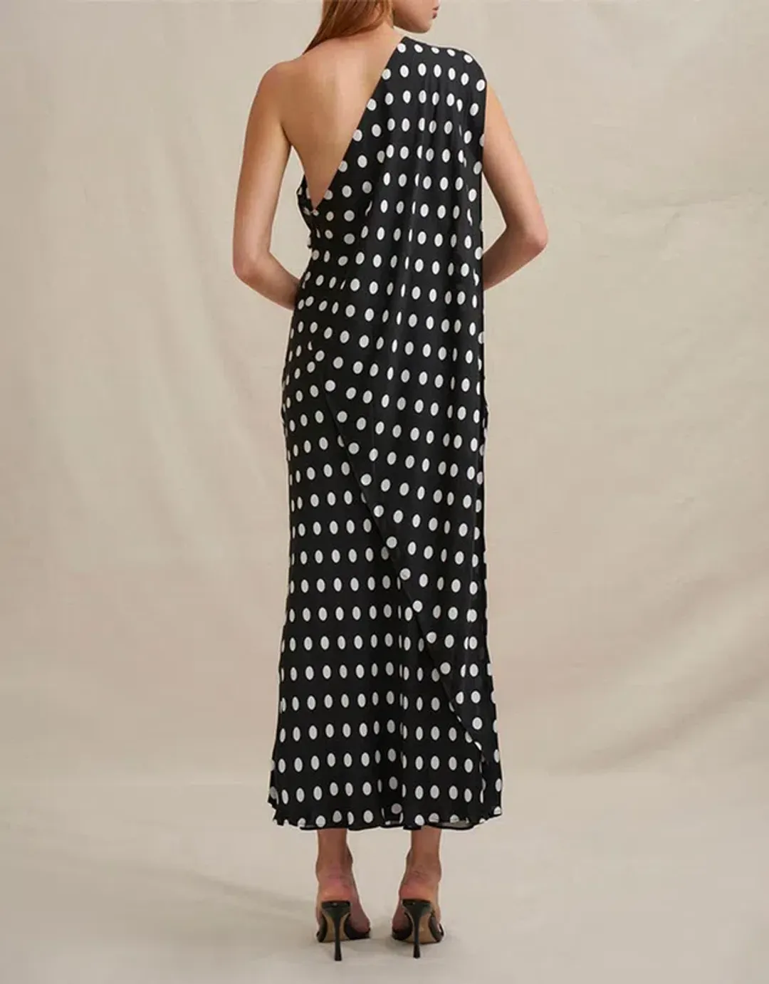 By Johnny Dove Drape Polka Dress / Size 16  for rent on The Volte - main image