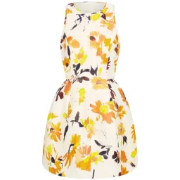 Aje Cut Out Yellow Tulip Floral Dress Size 14 for rent on The Volte - image 2