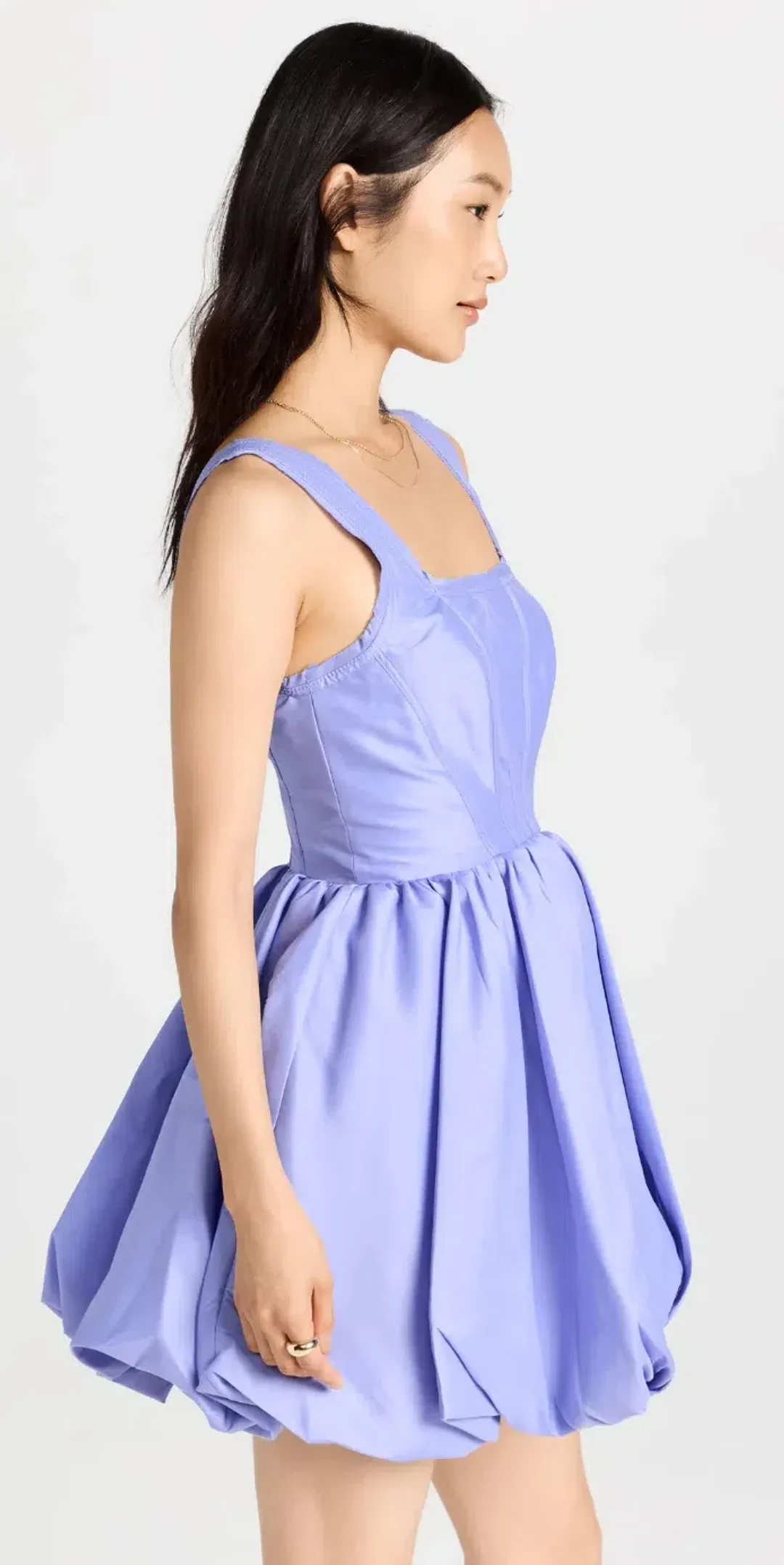 Aje Suzette Lavender Bubble Mini Dress Size 14 for rent on The Volte - main image