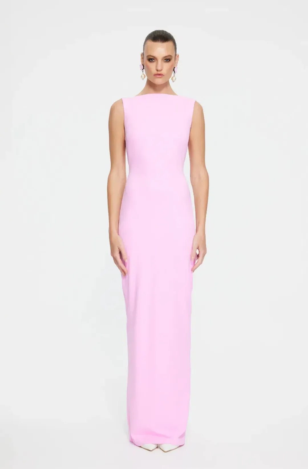 Effie Kats Verona Gown - taffy pink size 8 for rent on The Volte - main image