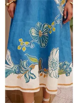 Alemais LUDA MIDI DRESS Blue Size 14 for rent on The Volte - image 4