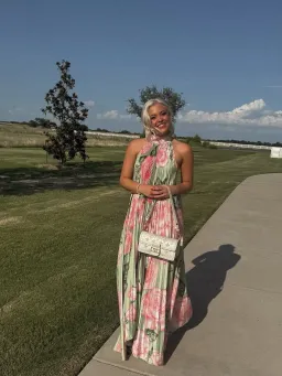 Lidee Olympia Gown size 8 Fleur Rose  for rent on The Volte - image 1