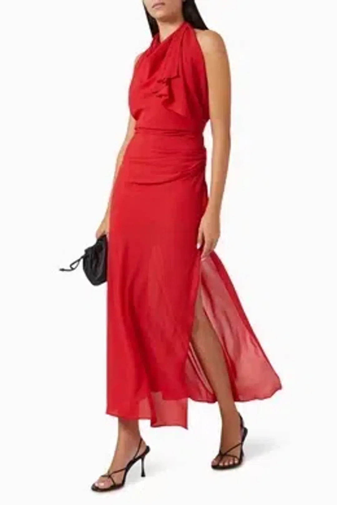 Bec & Bridge Clarise red full length dress size 8 for rent on The Volte - main image