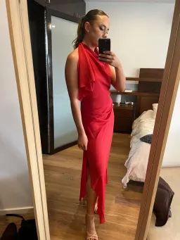 Bec & Bridge Clarise red full length dress size 8 for rent on The Volte - image 4