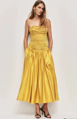 AJE Marigold Midi Dress Sz 8 for rent on The Volte - image 1
