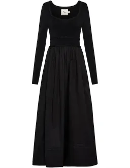 Aje Audrey Black Knit Midi Dress XL for rent on The Volte - image 4