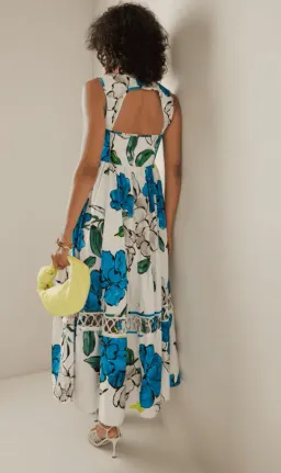 Aje Erika Cut Out Floral Midi Dress Size 14 for rent on The Volte - image 6