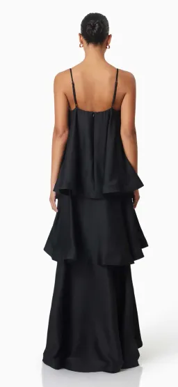 Elliatt Tilly tiered maxi size M 8-12) Black  for rent on The Volte - image 2