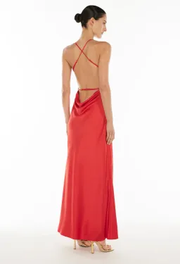 Saturation point slip dress red size 4 for rent on The Volte - image 3