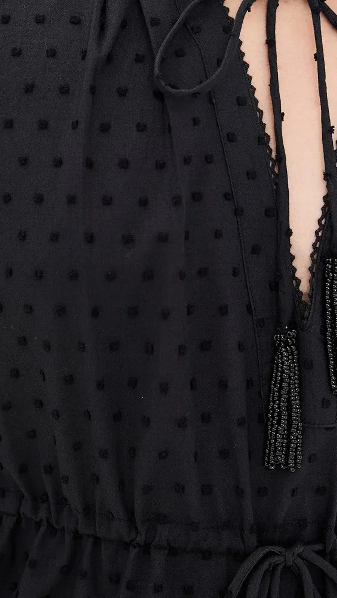 Farm Rio Summer Garden Mini Dress Black Size Small for rent on The Volte - main image