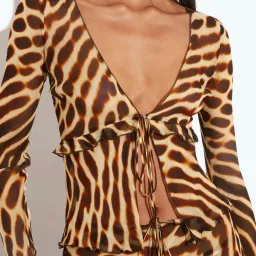 RAT & BOA Reno Blouse & Luma Skirt Leopard Size Small Best fits AU6-10 for rent on The Volte - image 9