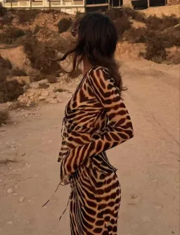 RAT & BOA Reno Blouse & Luma Skirt Leopard Size Small Best fits AU6-10 for rent on The Volte - image 6