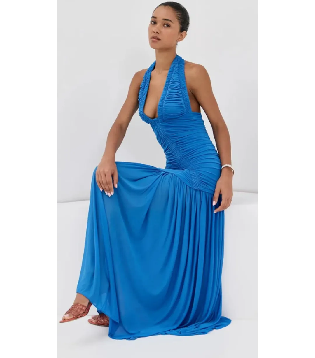 Christopher Esber Orion Gown Lapis Blue Size 8 for rent on The Volte - main image