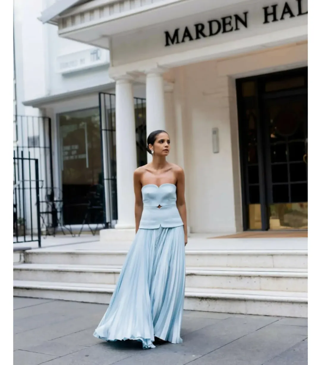 Acler Avonlea Midi Dress Blue Size 8 for rent on The Volte - main image