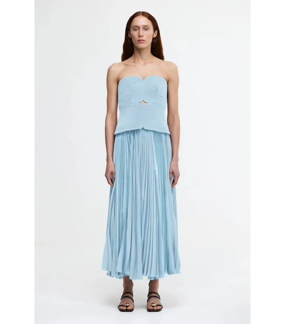 Acler Avonlea Midi Dress Blue Size 12 for rent on The Volte - main image
