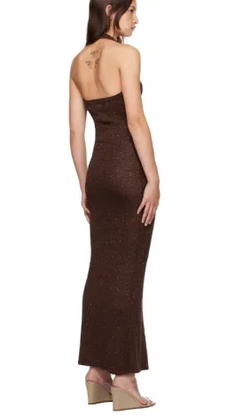 Bec and Bridge Brown Delfina Halter Midi Dress Size 10/M for rent on The Volte - image 7