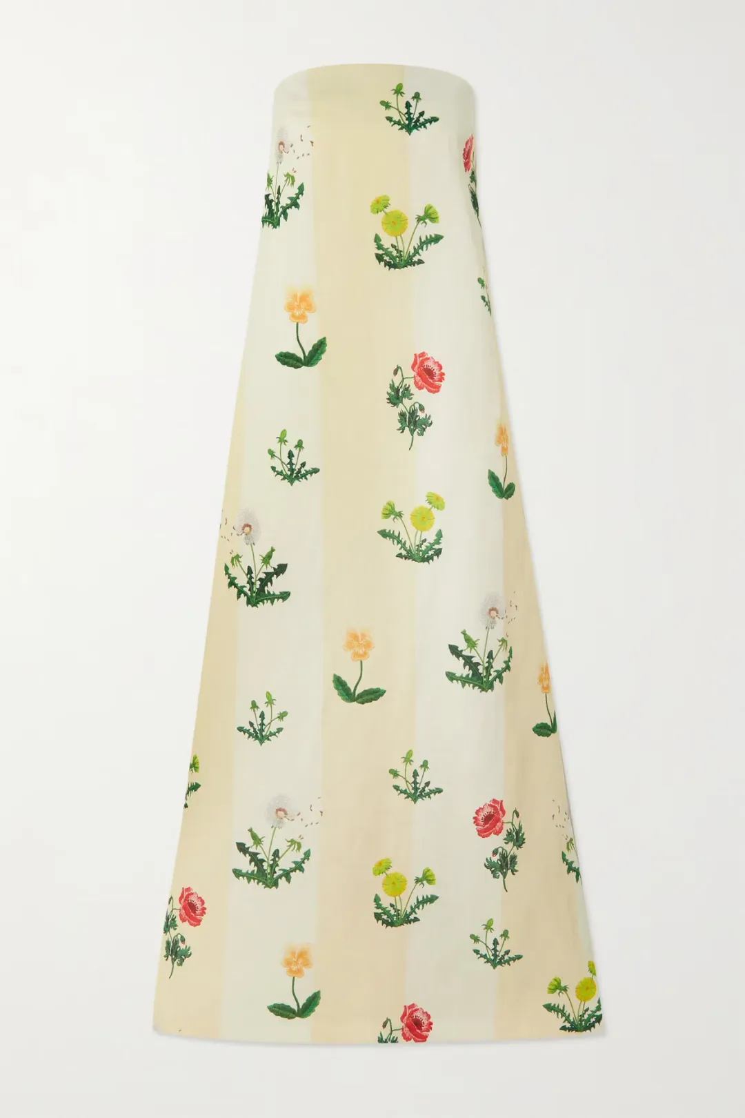 Oroton Poppy Print Gown Cream Floral 8 for rent on The Volte - main image