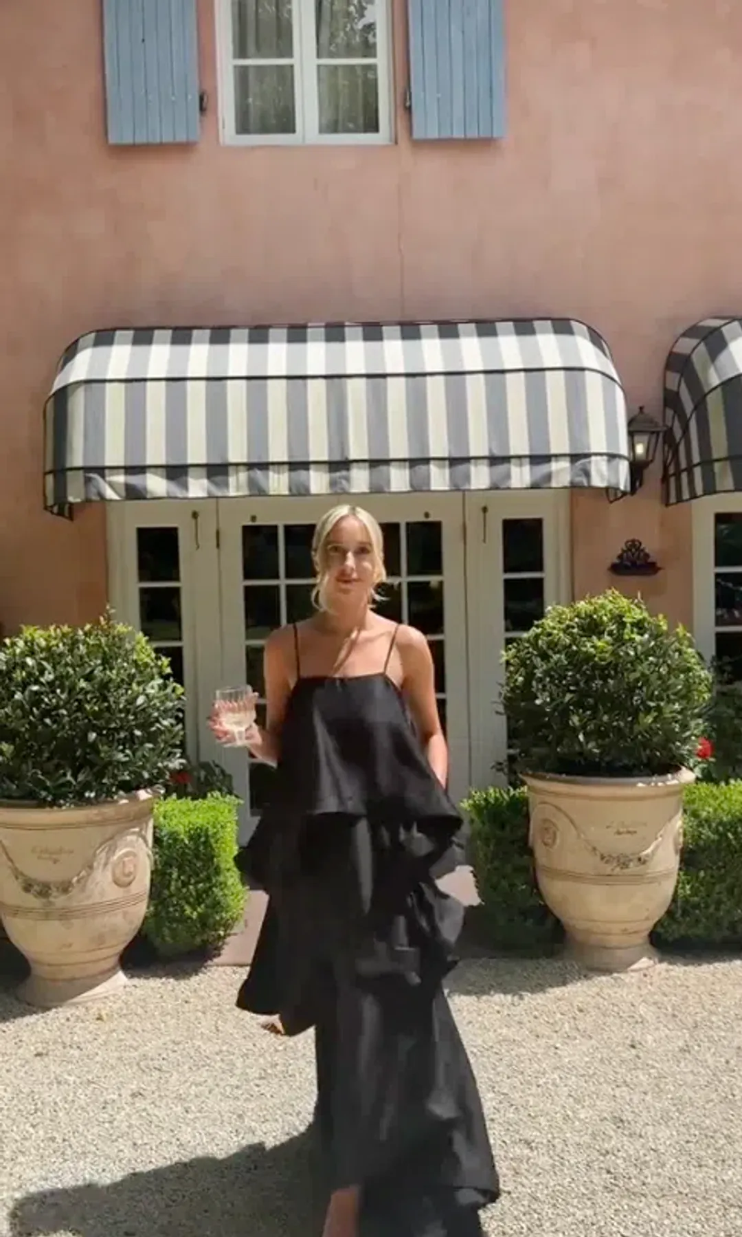 Tilly Tiered Maxi Dress in Black in XXL for rent on The Volte - main image