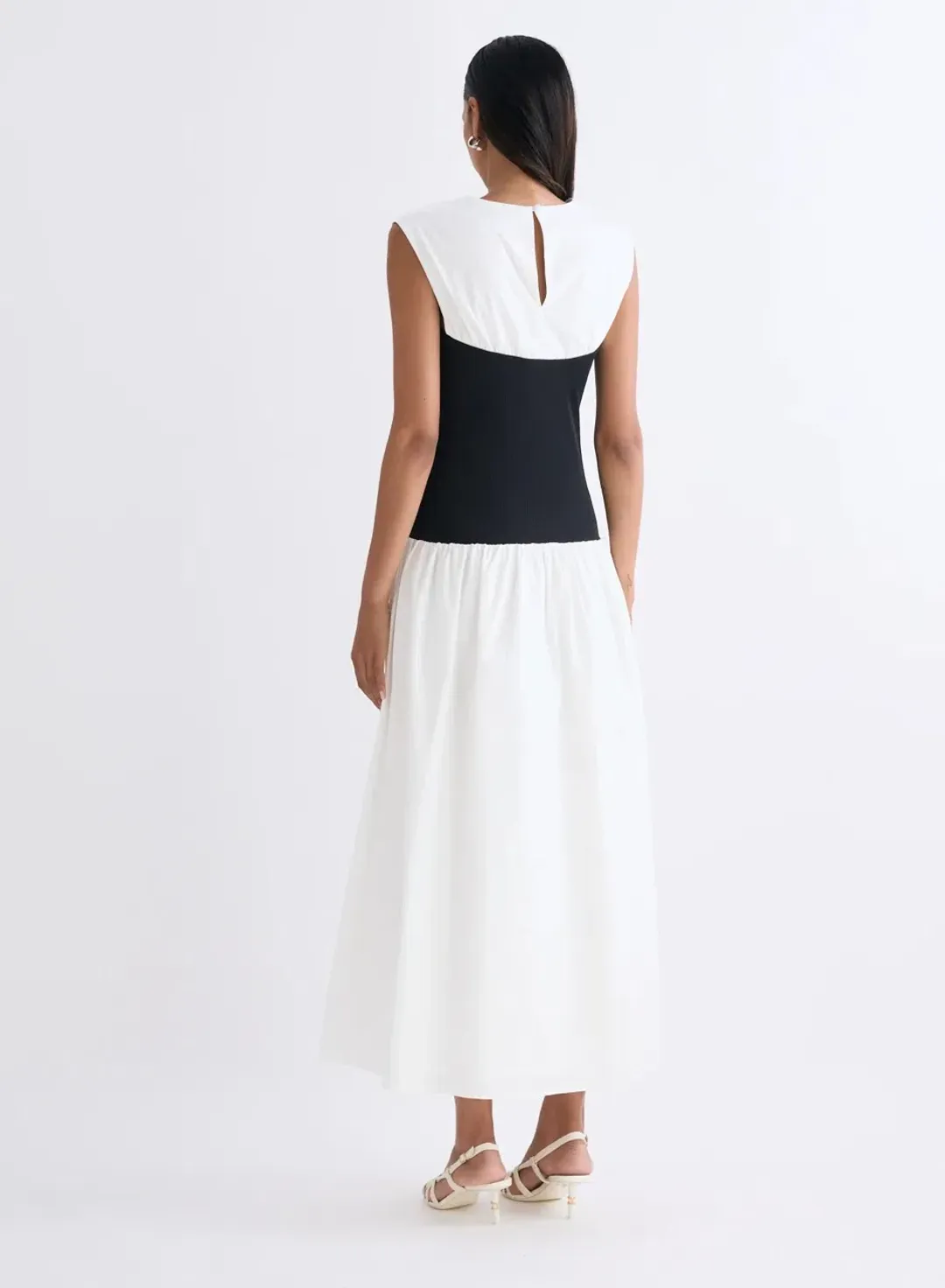 ANNA QUAN Stefania Dress in SWAN Black White Size 6 AU for rent on The Volte - main image