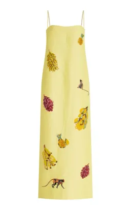 ALEMAIS Diamond Dancer Midi Dress Yellow 10 for rent on The Volte - image 13