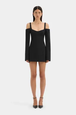 SIR SANDRINE LONG SLEEVE MINI IN BLACK SIZE AU 6 for rent on The Volte - image 1