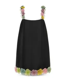 ALEMAIS Lolita Floral Beaded Mini Dress Black 10 AU for rent on The Volte - image 10