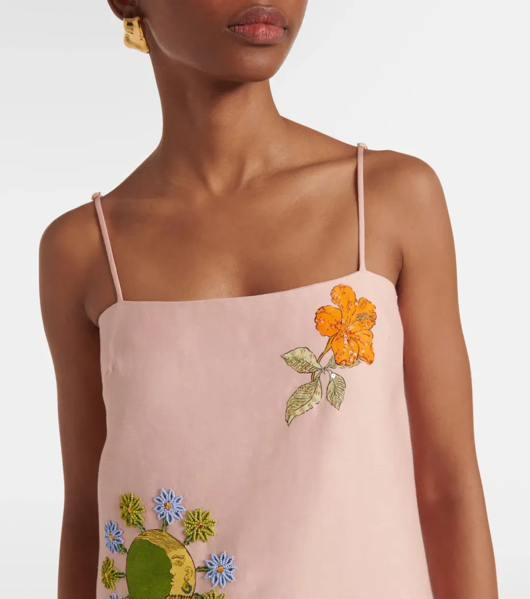 ALEMAIS Exclusive Hazel Printed Maxi Dress Pink Size 10 for rent on The Volte - main image