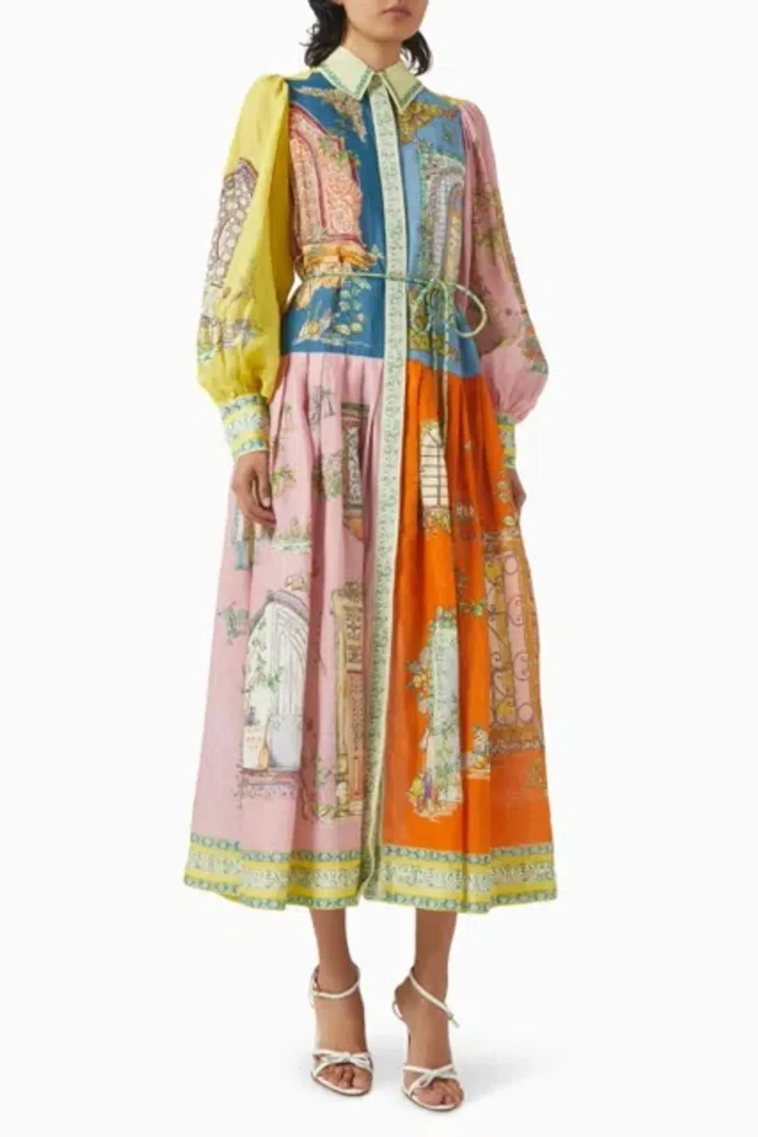 ALEMAIS Monte Midi Shirtdress Size 10 for rent on The Volte - main image